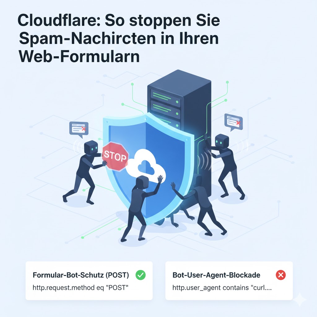Cloudflare – So stoppen Sie Spam-Nachrichten in Ihren Web-Formularen