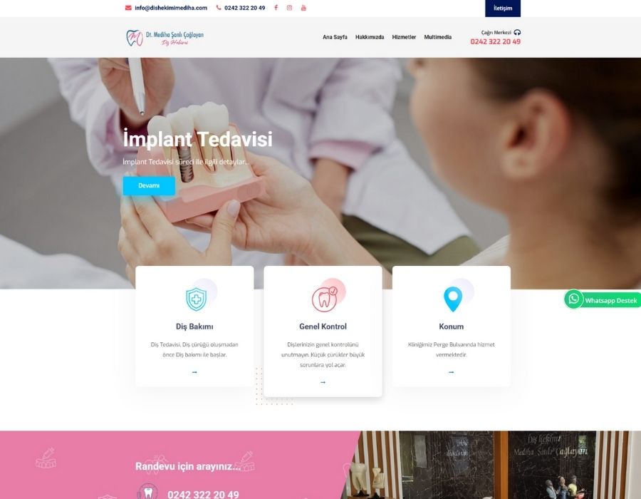 Diş Hekimi Mediha – Professioneller Webauftritt für Zahngesundheit